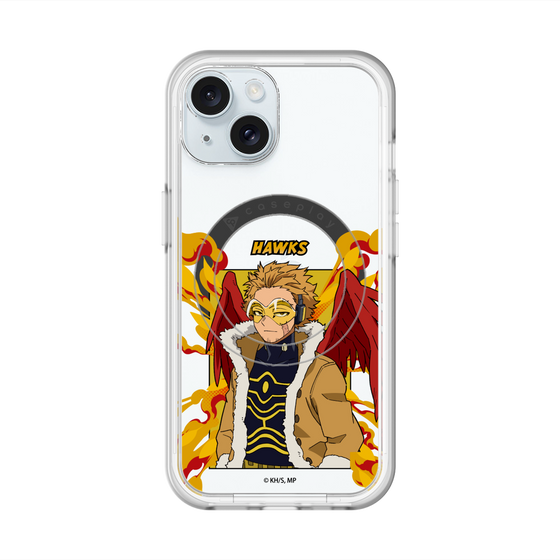 スリムプロテクションプレミアムケース with MagSafe［ 僕のヒーローアカデミア - ポップ - ホークス ］