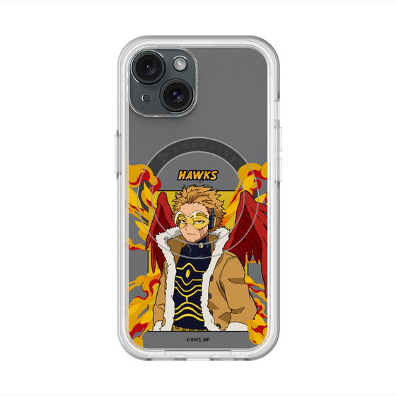 スリムプロテクションプレミアムケース with MagSafe［ 僕のヒーローアカデミア - ポップ - ホークス ］