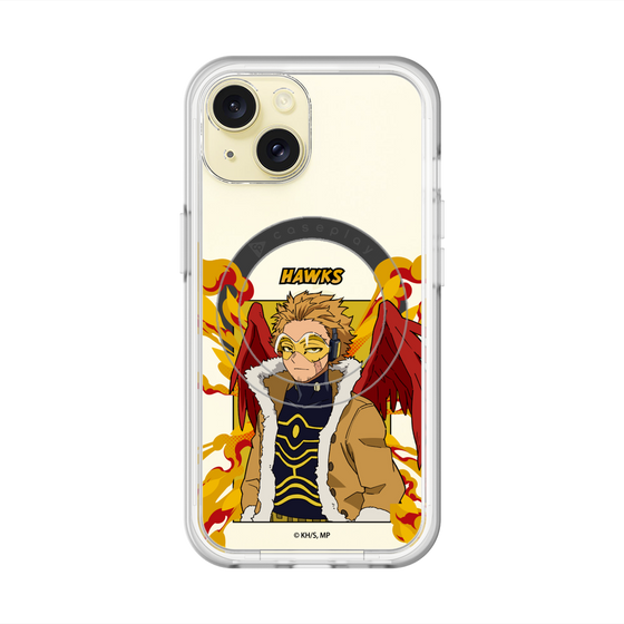 スリムプロテクションプレミアムケース with MagSafe［ 僕のヒーローアカデミア - ポップ - ホークス ］