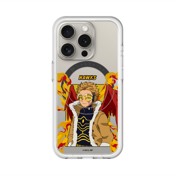 スリムプロテクションプレミアムケース with MagSafe［ 僕のヒーローアカデミア - ポップ - ホークス ］