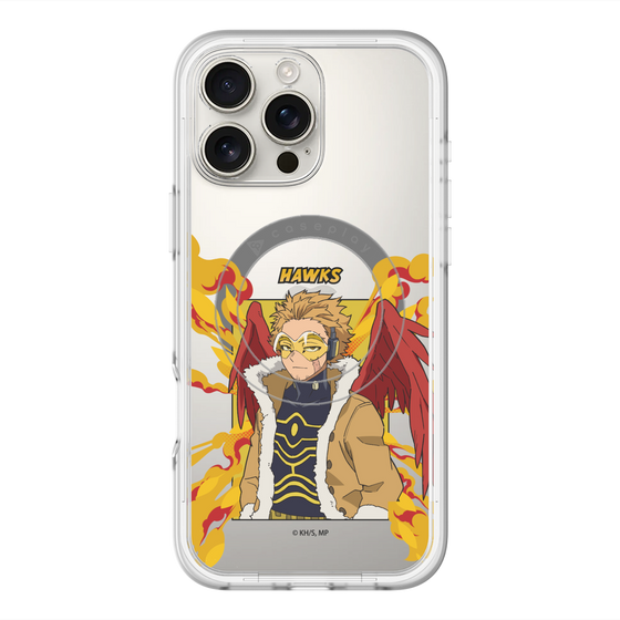 スリムプロテクションプレミアムケース with MagSafe［ 僕のヒーローアカデミア - ポップ - ホークス ］