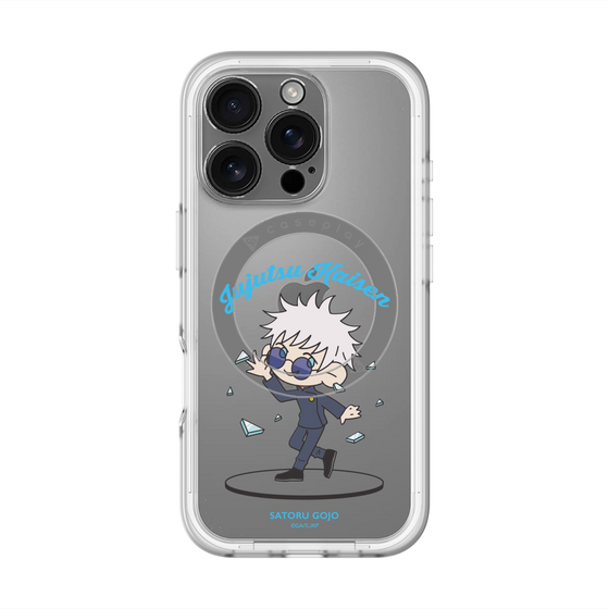 スリムプロテクションプレミアムケース with MagSafe［ 呪術廻戦 - ミニキャラ - 五条 悟（懐玉・玉折） ］