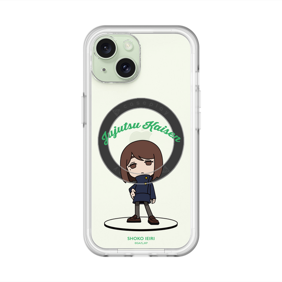 スリムプロテクションプレミアムケース with MagSafe［ 呪術廻戦 - ミニキャラ - 家入 硝子（懐玉・玉折） ］