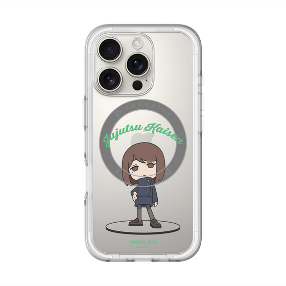 スリムプロテクションプレミアムケース with MagSafe［ 呪術廻戦 - ミニキャラ - 家入 硝子（懐玉・玉折） ］