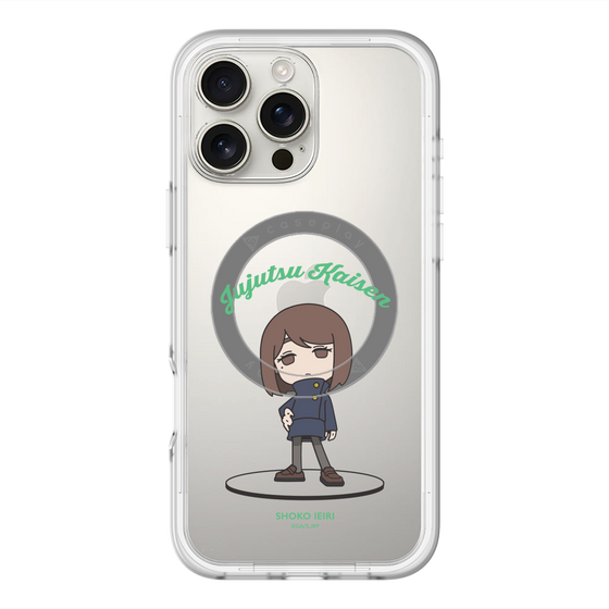 スリムプロテクションプレミアムケース with MagSafe［ 呪術廻戦 - ミニキャラ - 家入 硝子（懐玉・玉折） ］
