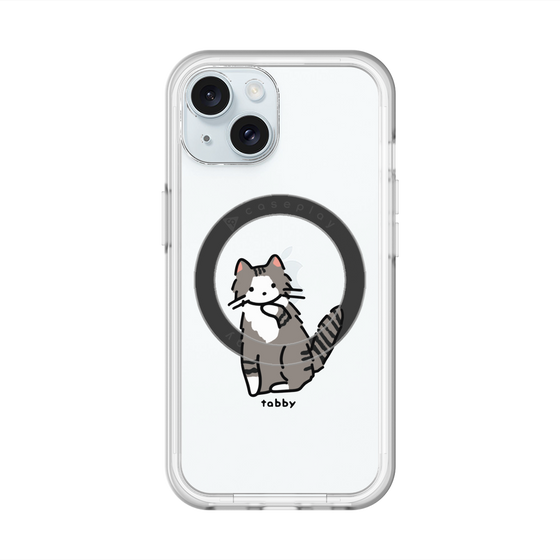 スリムプロテクションプレミアムケース with MagSafe［ オリジナル - CASEPLAYネコ - tabby ］