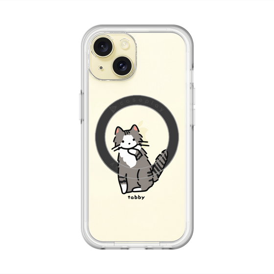 スリムプロテクションプレミアムケース with MagSafe［ オリジナル - CASEPLAYネコ - tabby ］