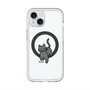 スリムプロテクションプレミアムケース with MagSafe［ オリジナル - CASEPLAYネコ - black ］