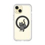 スリムプロテクションプレミアムケース with MagSafe［ オリジナル - CASEPLAYネコ - black ］
