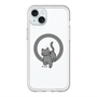 スリムプロテクションプレミアムケース with MagSafe［ オリジナル - CASEPLAYネコ - black ］