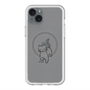 スリムプロテクションプレミアムケース with MagSafe［ オリジナル - CASEPLAYネコ - black ］