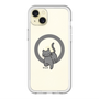 スリムプロテクションプレミアムケース with MagSafe［ オリジナル - CASEPLAYネコ - black ］