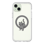スリムプロテクションプレミアムケース with MagSafe［ オリジナル - CASEPLAYネコ - black ］