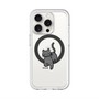 スリムプロテクションプレミアムケース with MagSafe［ オリジナル - CASEPLAYネコ - black ］