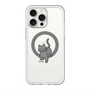 スリムプロテクションプレミアムケース with MagSafe［ オリジナル - CASEPLAYネコ - black ］