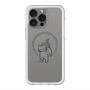 スリムプロテクションプレミアムケース with MagSafe［ オリジナル - CASEPLAYネコ - black ］