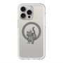 スリムプロテクションプレミアムケース with MagSafe［ オリジナル - CASEPLAYネコ - black ］