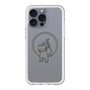 スリムプロテクションプレミアムケース with MagSafe［ オリジナル - CASEPLAYネコ - black ］