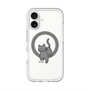 スリムプロテクションプレミアムケース with MagSafe［ オリジナル - CASEPLAYネコ - black ］