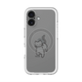 スリムプロテクションプレミアムケース with MagSafe［ オリジナル - CASEPLAYネコ - black ］