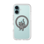 スリムプロテクションプレミアムケース with MagSafe［ オリジナル - CASEPLAYネコ - black ］