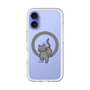 スリムプロテクションプレミアムケース with MagSafe［ オリジナル - CASEPLAYネコ - black ］