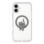 スリムプロテクションプレミアムケース with MagSafe［ オリジナル - CASEPLAYネコ - black ］