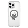 スリムプロテクションプレミアムケース with MagSafe［ オリジナル - CASEPLAYネコ - black ］