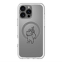 スリムプロテクションプレミアムケース with MagSafe［ オリジナル - CASEPLAYネコ - black ］