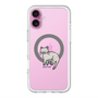 スリムプロテクションプレミアムケース with MagSafe［ オリジナル - CASEPLAYネコ - pointed ］
