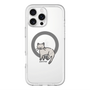 スリムプロテクションプレミアムケース with MagSafe［ オリジナル - CASEPLAYネコ - pointed ］