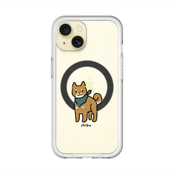 スリムプロテクションプレミアムケース with MagSafe［ オリジナル - CASEPLAYイヌ - shiba ］