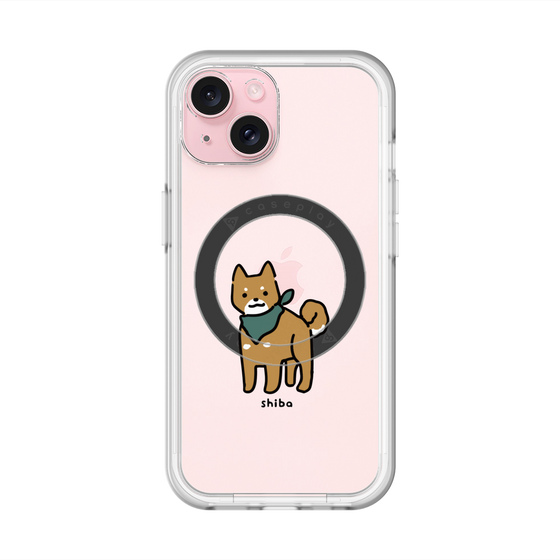 スリムプロテクションプレミアムケース with MagSafe［ オリジナル - CASEPLAYイヌ - shiba ］