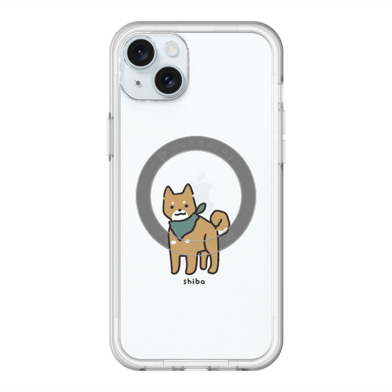 スリムプロテクションプレミアムケース with MagSafe［ オリジナル - CASEPLAYイヌ - shiba ］