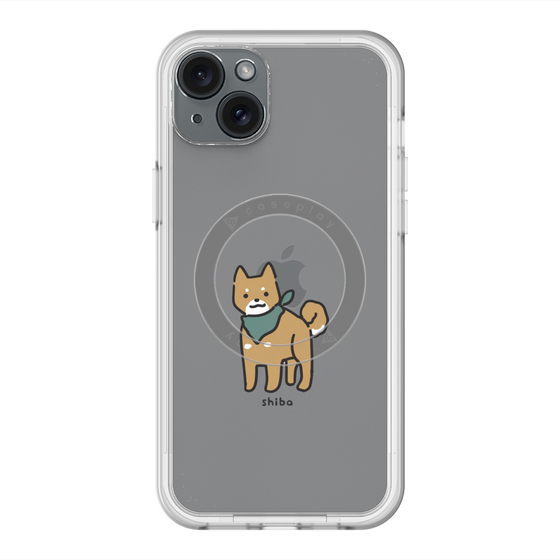 スリムプロテクションプレミアムケース with MagSafe［ オリジナル - CASEPLAYイヌ - shiba ］