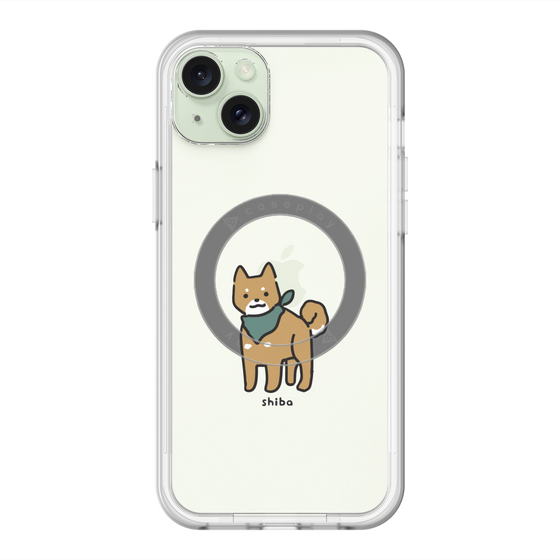 スリムプロテクションプレミアムケース with MagSafe［ オリジナル - CASEPLAYイヌ - shiba ］