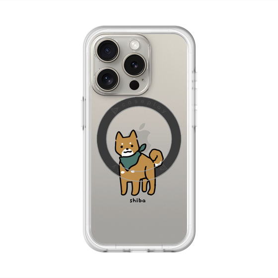 スリムプロテクションプレミアムケース with MagSafe［ オリジナル - CASEPLAYイヌ - shiba ］
