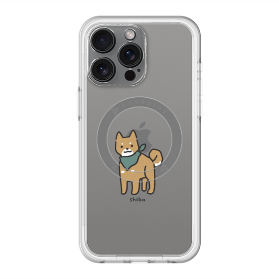 スリムプロテクションプレミアムケース with MagSafe［ オリジナル - CASEPLAYイヌ - shiba ］