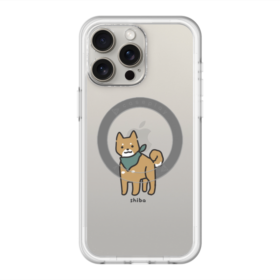 スリムプロテクションプレミアムケース with MagSafe［ オリジナル - CASEPLAYイヌ - shiba ］