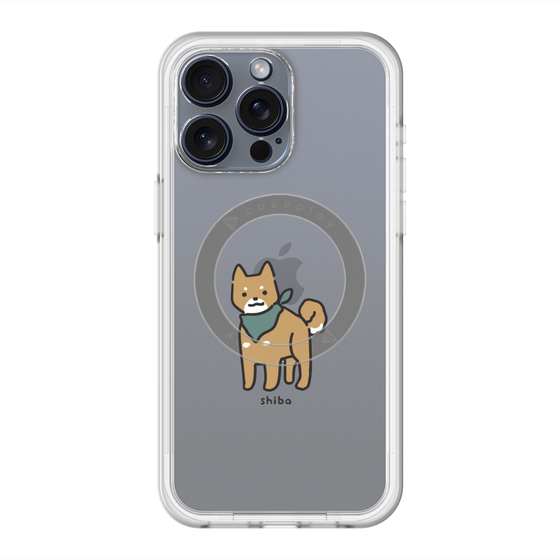 スリムプロテクションプレミアムケース with MagSafe［ オリジナル - CASEPLAYイヌ - shiba ］
