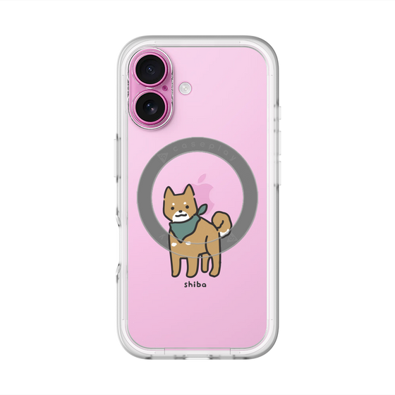 スリムプロテクションプレミアムケース with MagSafe［ オリジナル - CASEPLAYイヌ - shiba ］