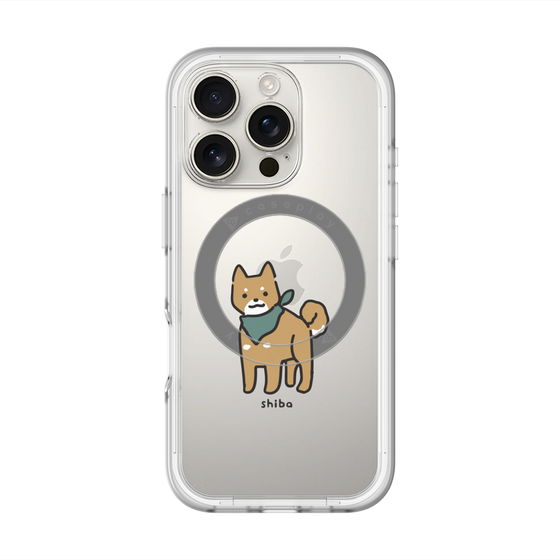 スリムプロテクションプレミアムケース with MagSafe［ オリジナル - CASEPLAYイヌ - shiba ］
