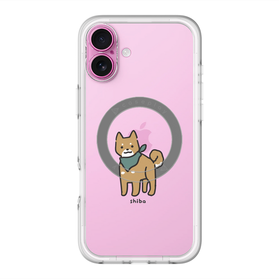 スリムプロテクションプレミアムケース with MagSafe［ オリジナル - CASEPLAYイヌ - shiba ］