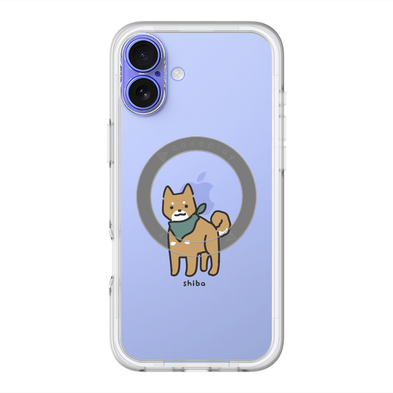 スリムプロテクションプレミアムケース with MagSafe［ オリジナル - CASEPLAYイヌ - shiba ］