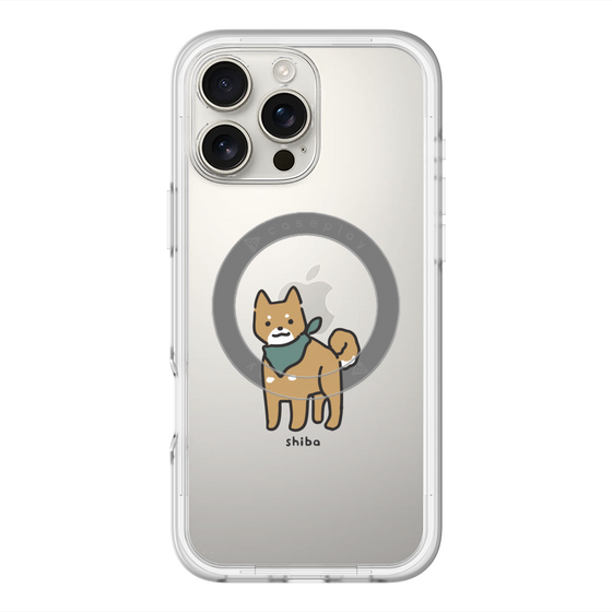 スリムプロテクションプレミアムケース with MagSafe［ オリジナル - CASEPLAYイヌ - shiba ］