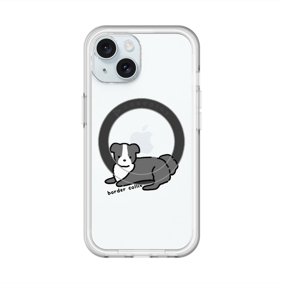 スリムプロテクションプレミアムケース with MagSafe［ オリジナル - CASEPLAYイヌ - border collie ］