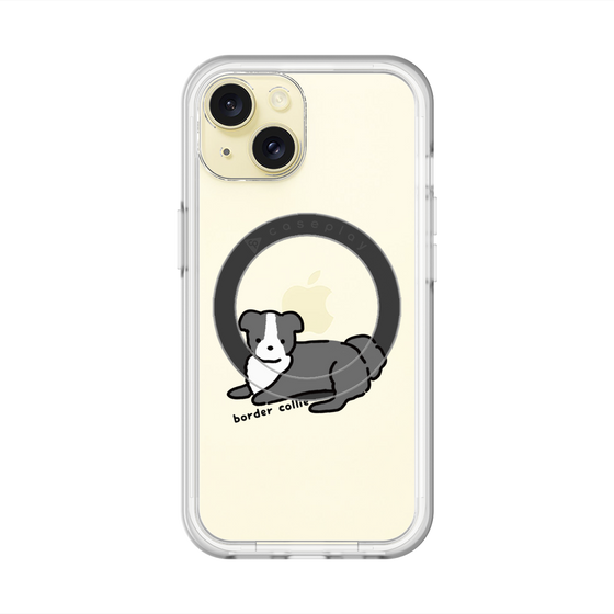 スリムプロテクションプレミアムケース with MagSafe［ オリジナル - CASEPLAYイヌ - border collie ］