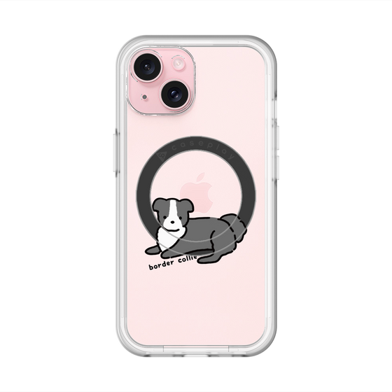スリムプロテクションプレミアムケース with MagSafe［ オリジナル - CASEPLAYイヌ - border collie ］