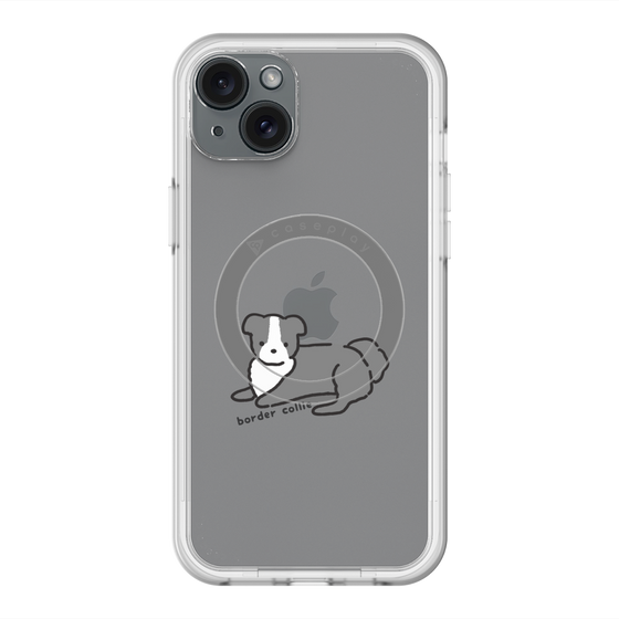 スリムプロテクションプレミアムケース with MagSafe［ オリジナル - CASEPLAYイヌ - border collie ］