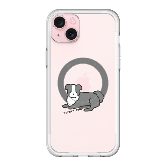 スリムプロテクションプレミアムケース with MagSafe［ オリジナル - CASEPLAYイヌ - border collie ］